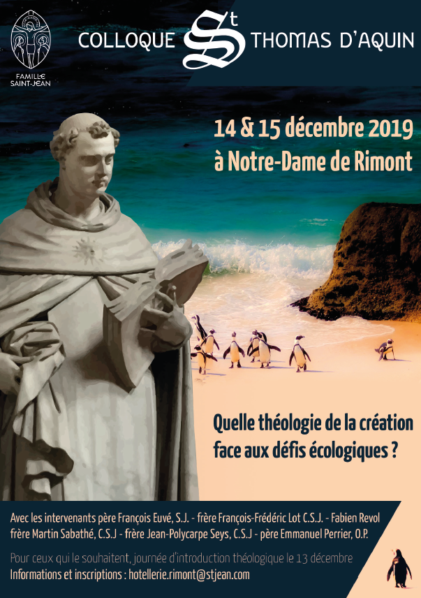 frere-saint-jean-colloque-saint-thomas Frères, de, Saint-Jean, st-Jean, communauté, comunauté, communaute, St, Jean, Jan, Congrégation, saint-Jean, Petits, Gris, moines, moine, religieux, Rimont, théologie, création, défi, écologique, écologie, saint, thomas, d'Aquin, formation, réflexion, colloque
