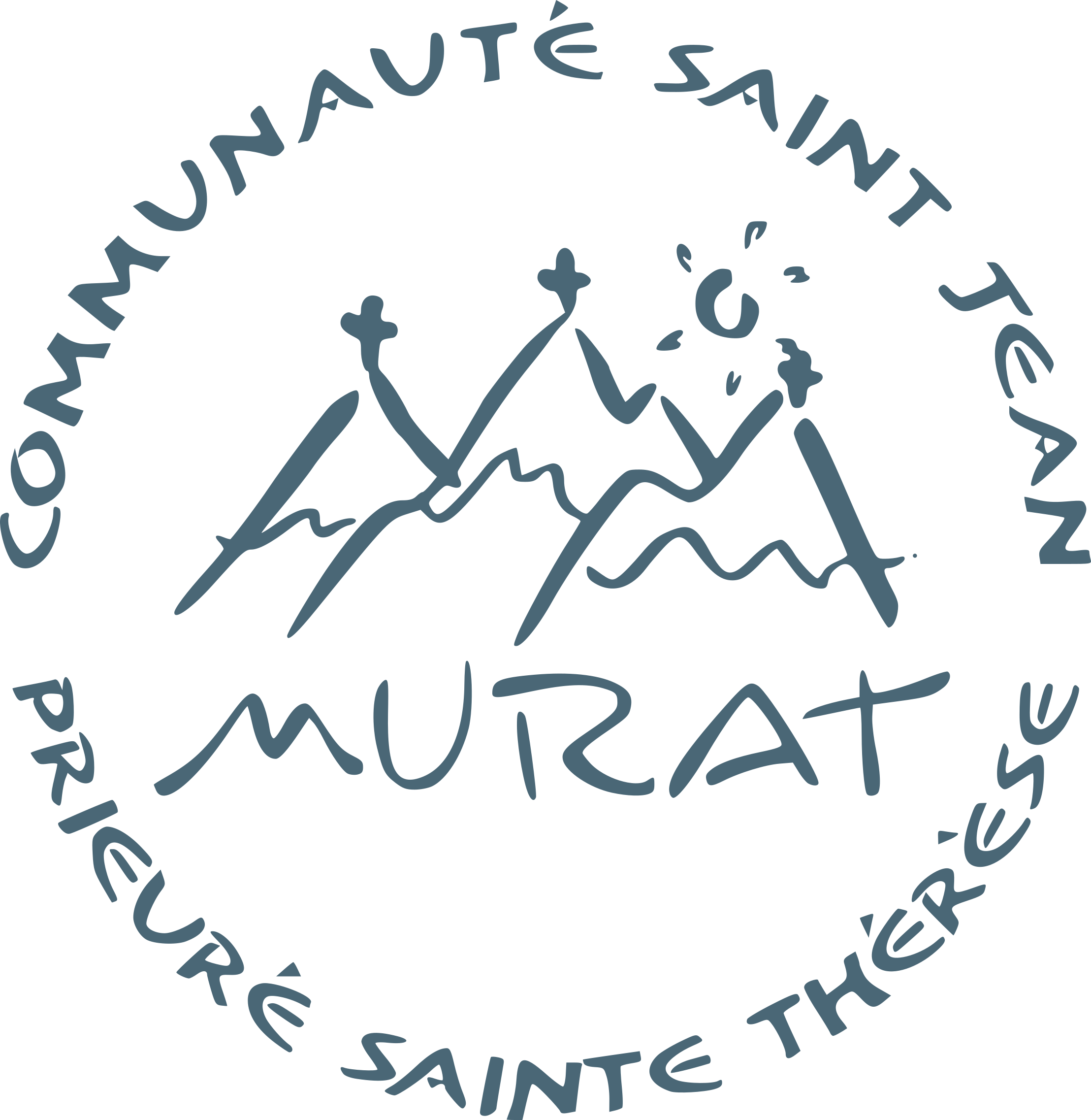 Frères,de,Saint-Jean,Saint,St,Jean,Jan,communauté,congrégation,religieux,moine,moines,petits-gris,petits,gris,frère,logo,prieuré,Murat,sainte Thérèse,identité visuelle