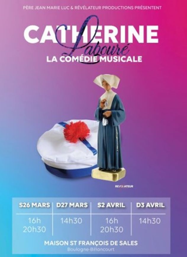 feres_saint_jean_flyer_comedie_musicale Flyer de la comédie musicale, Catherine Labouré